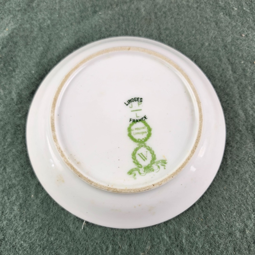 Antique Fine Jean Pouyat Limoges POY59 Fruit Dessert Bowl Replacement 5" - Picture 5 of 8